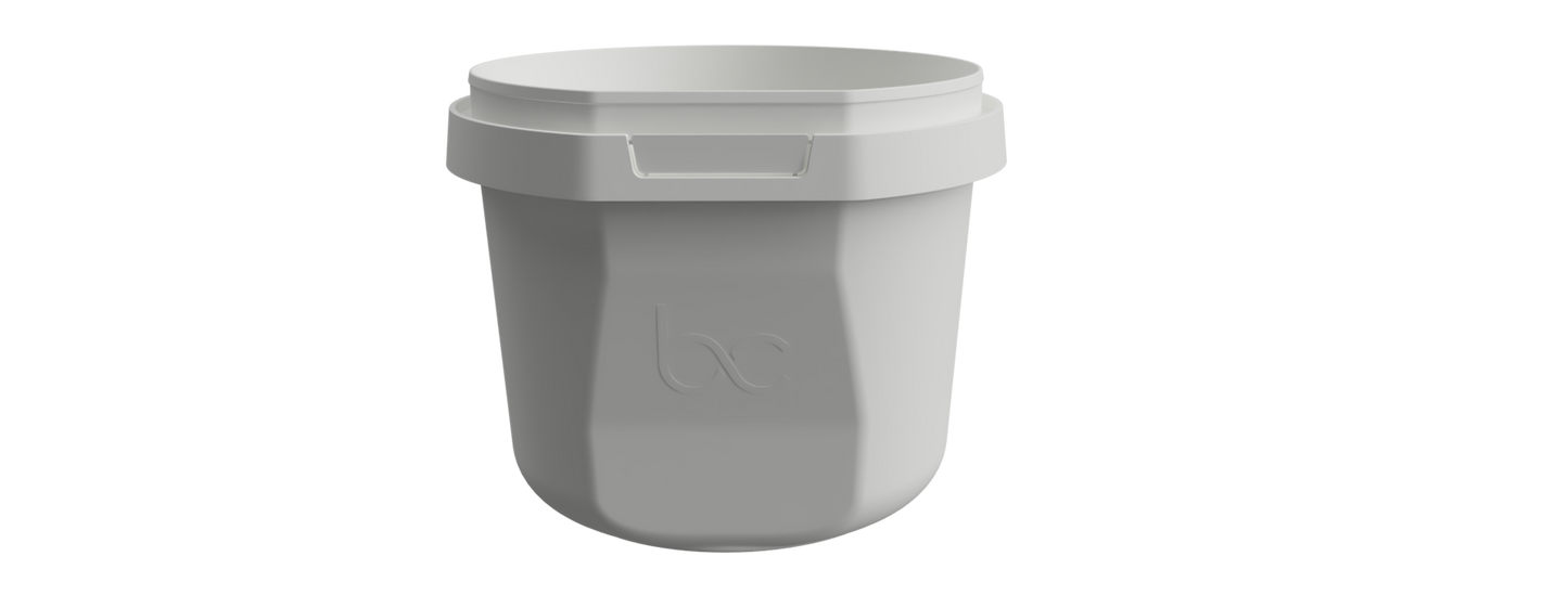 The Flat Edge 4-L Plastic Bucket with Handle